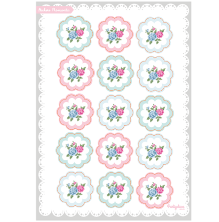 Stickers plancha Romantic 15s 1u